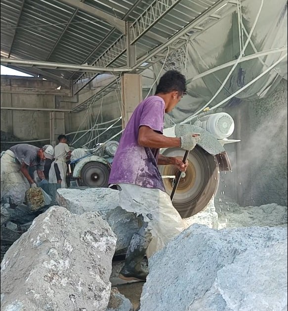 Sukabumi green stone tiles suplier