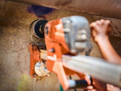 Road trench cutting near KR Puram Bangalore