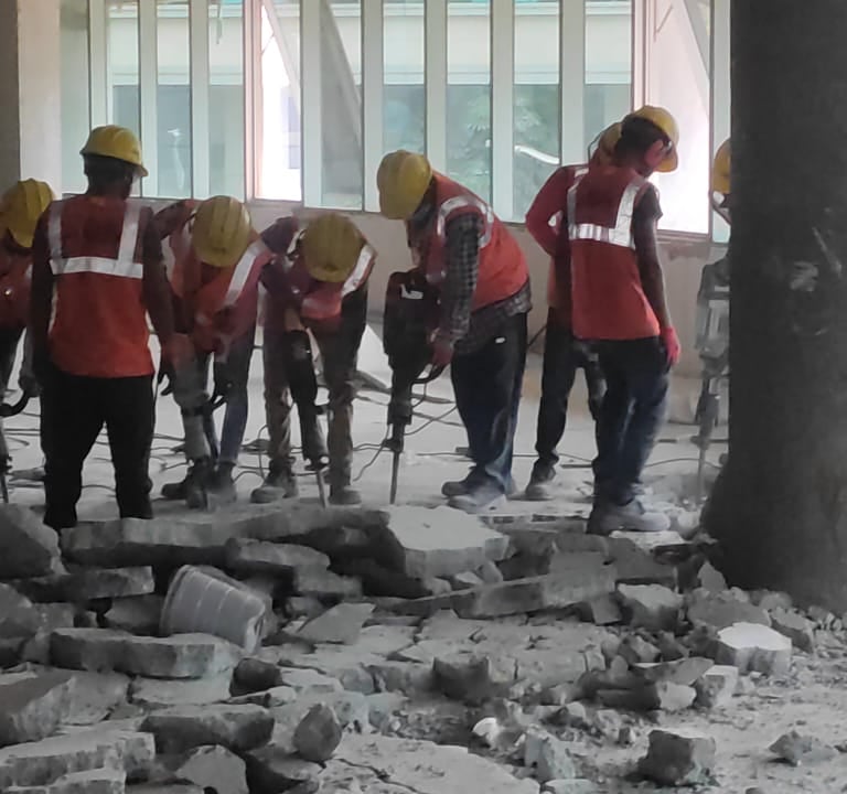 RCC slab core cutting Bangalore for pipe installation