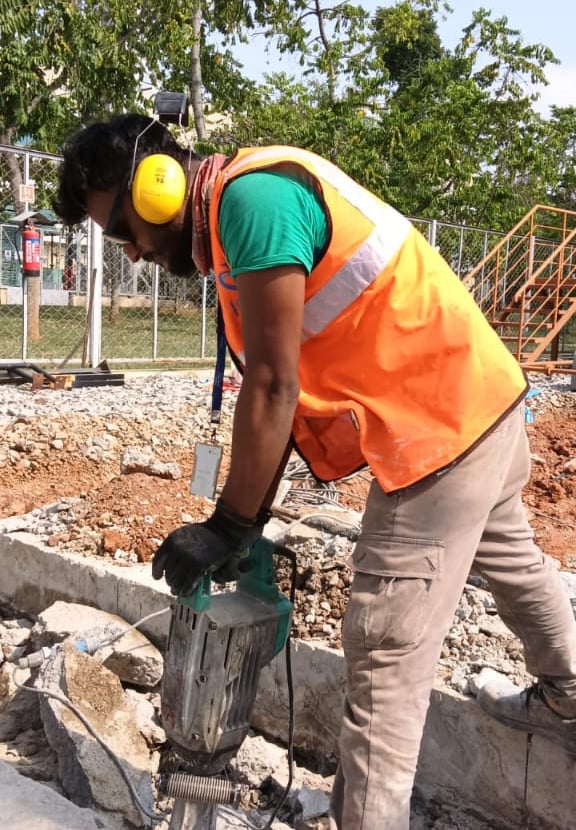 RCC floor groove cutting service Bangalore