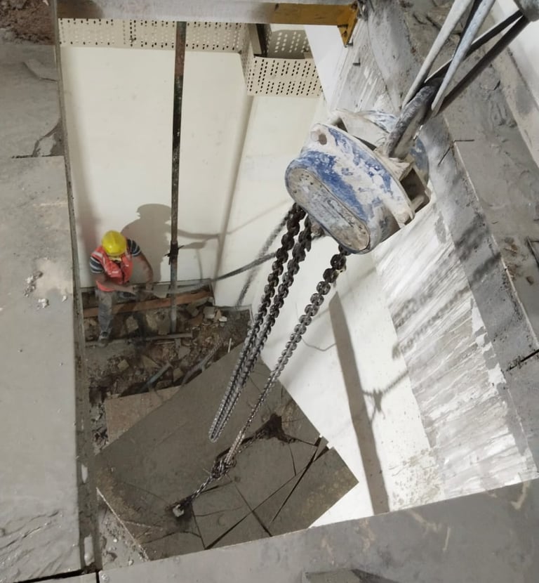 Wall sawing in Bangalore with minimum dust