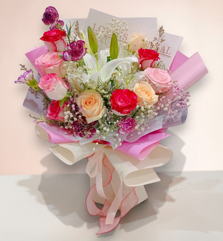 custom fresh flower bouquet delivery penang premium design florist butterworth