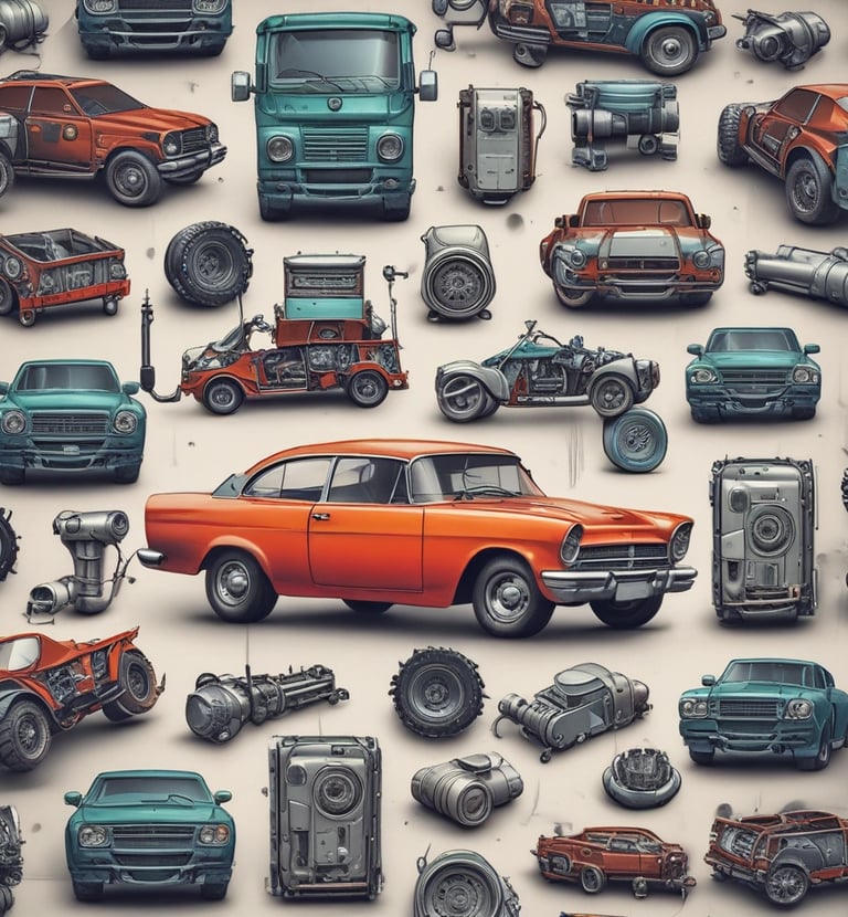 Various household gadgets displayed on a market stall in China.