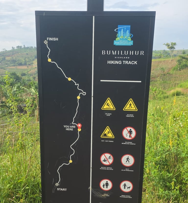 hiking track kota baru parahyangan 