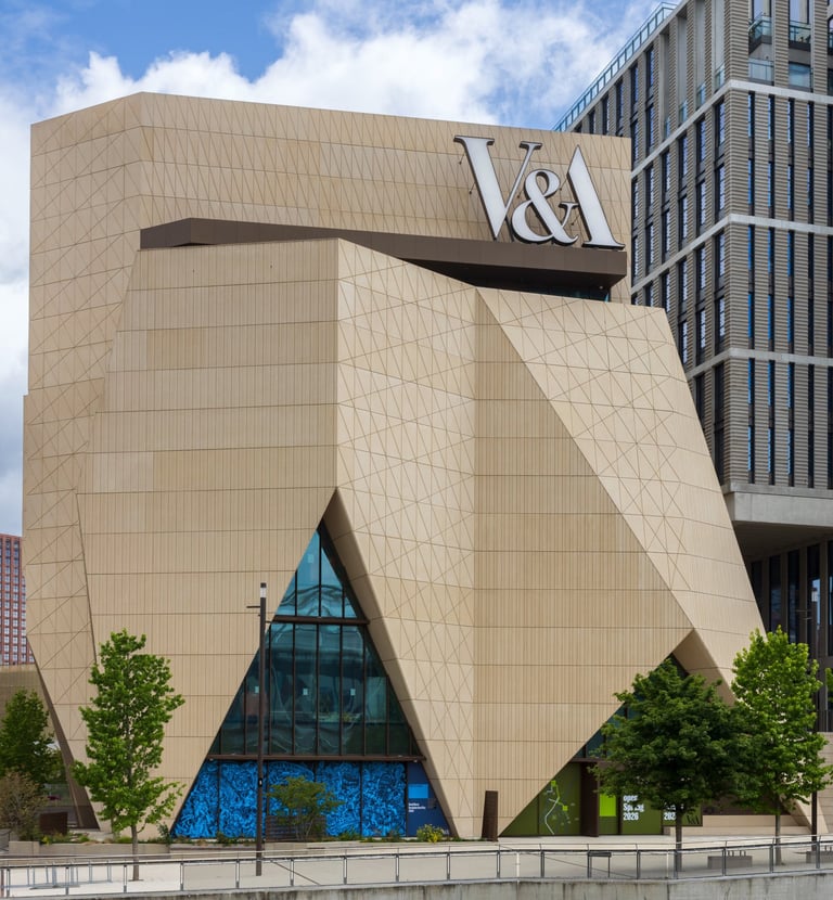The V&A building on the Olympic Park, East London