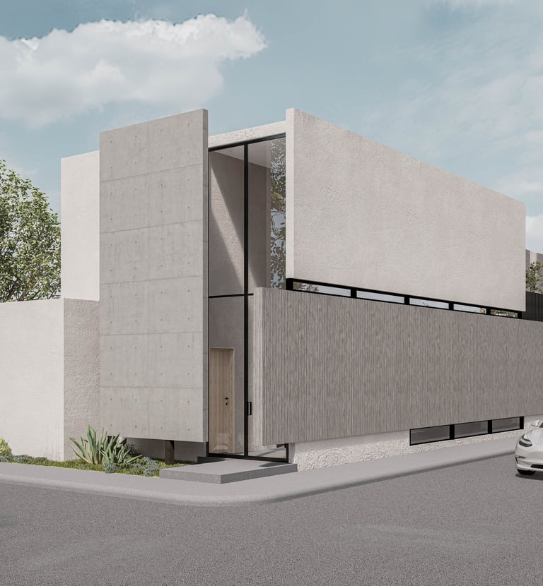 Casa de concreto aparente