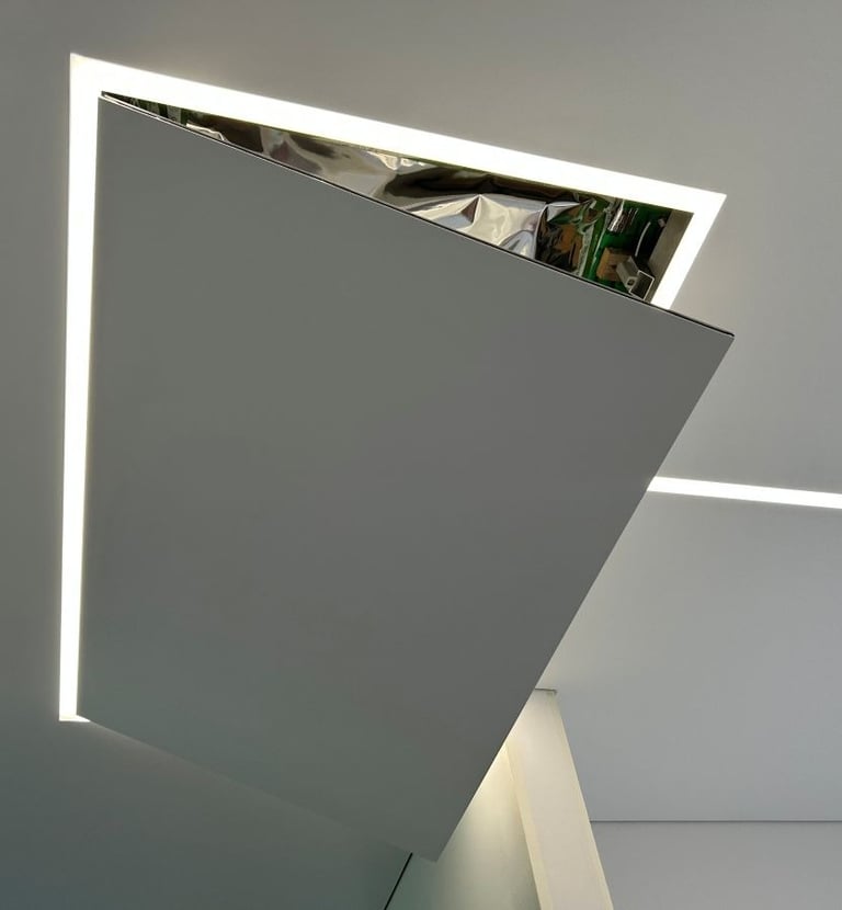 liukas įtempiamose lubose