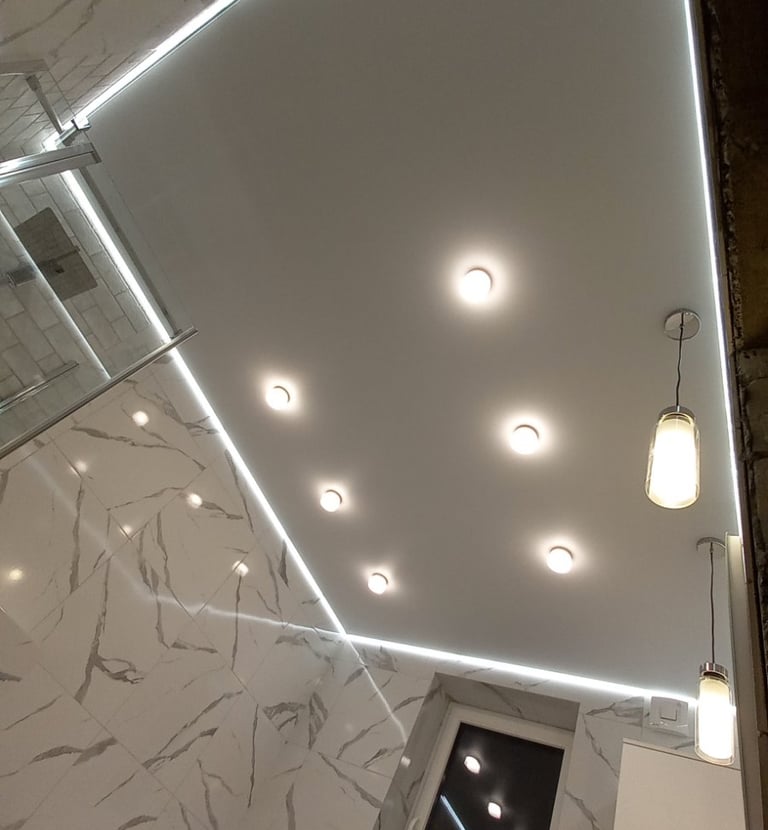 šviečiančios linijos