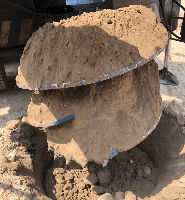 Barrena helicoidal auger para pilotes pilas de cimentación Queretaro