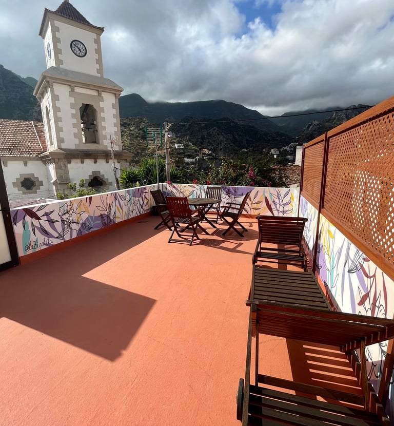 Terraza vista iglesia