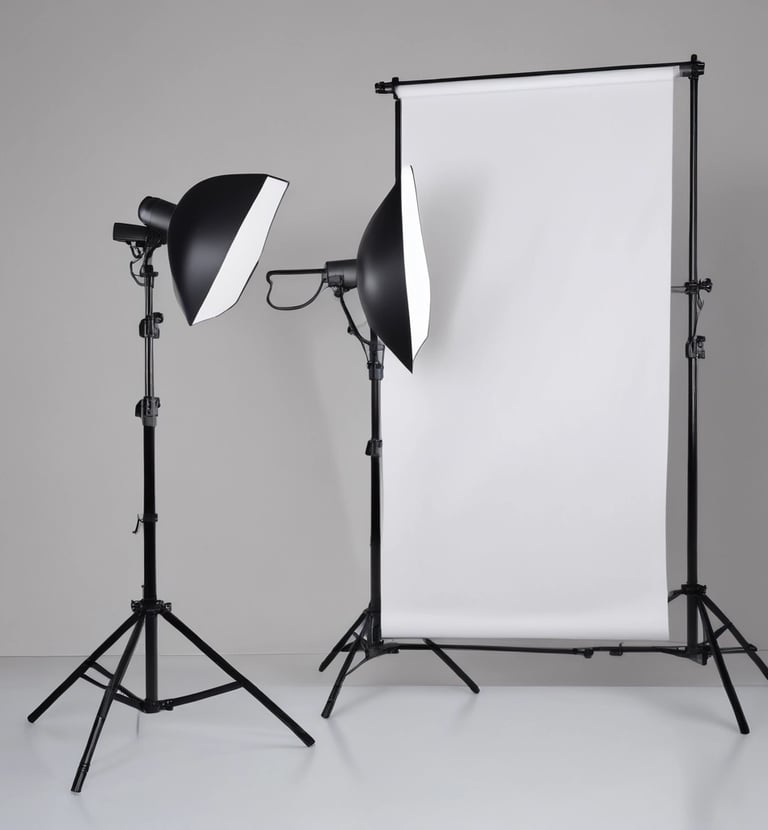 A versatile projector stand set up for a presentation.