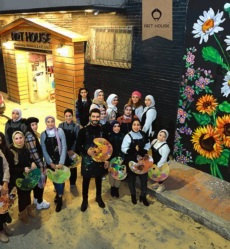 كورس الرسم الجداري برعاية ارت هاوس