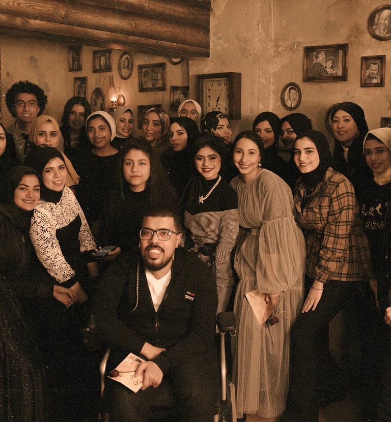 صورة جماعية من معرض نوستالجيا المقام فى ارت هاوس