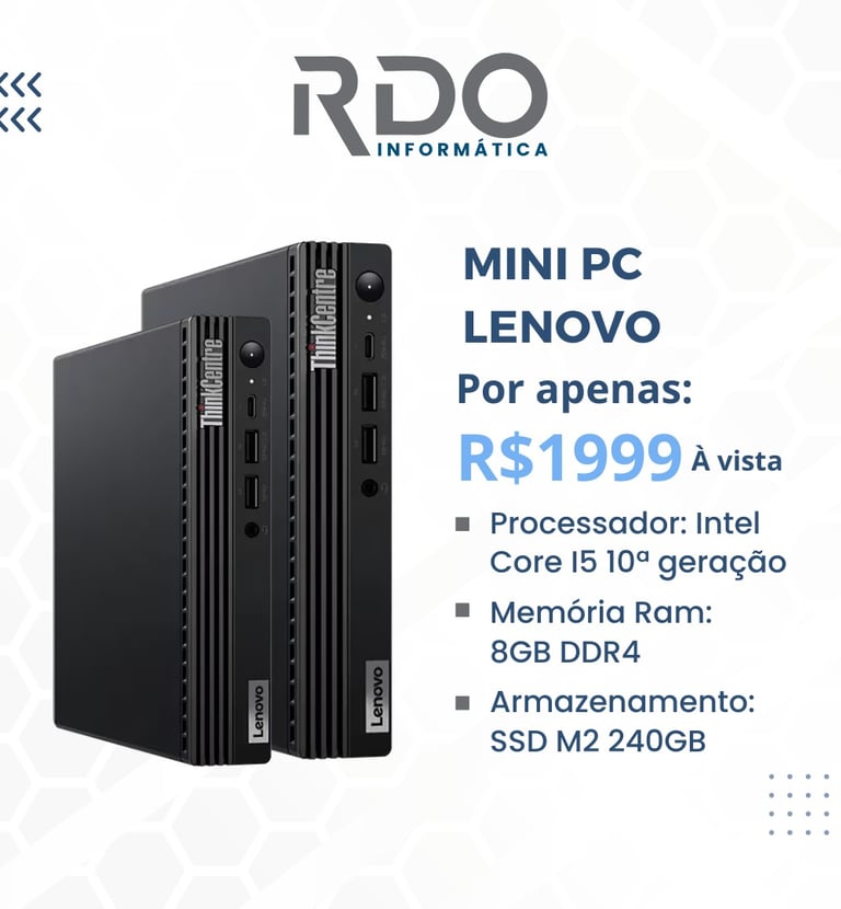 mini pc lenovo i5 10a 8gb ssd 240