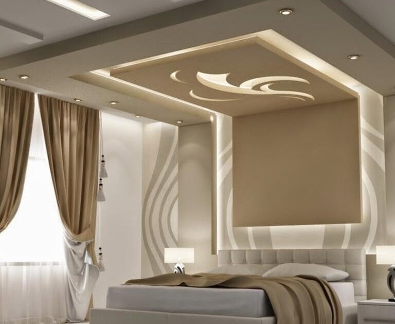 Faux plafond chambre à coucher casablanca