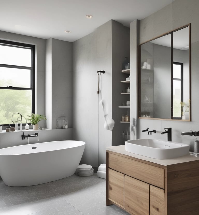 Freshly cleaned kitchen countertops with sparkling surfaces