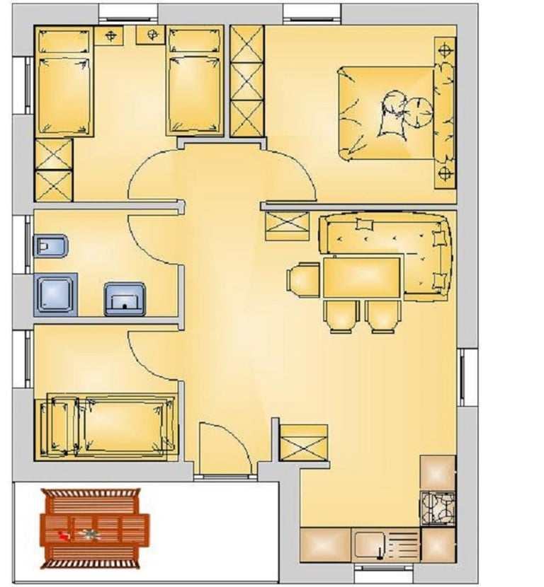 Grundriss Ferienhaus Kanada in Viechtach