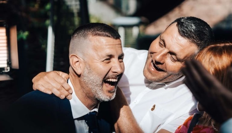 laughing men