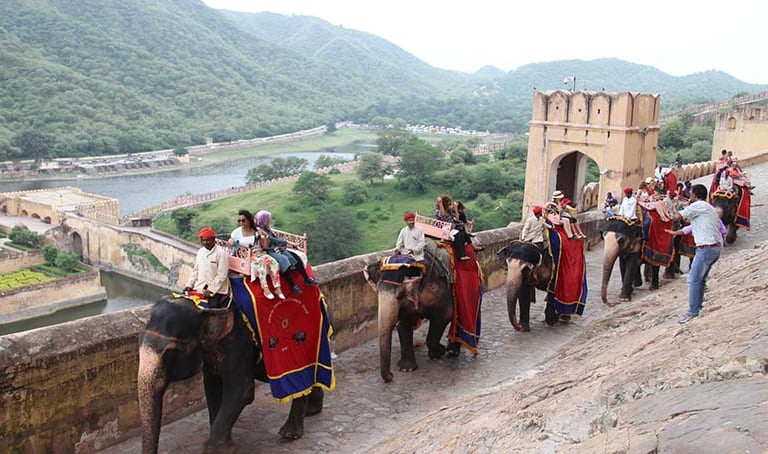 Elephant ride at Amer Fort Jaipur