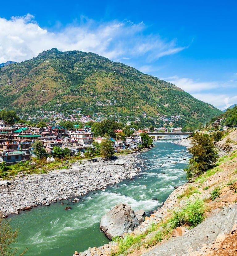 Mountain river manali