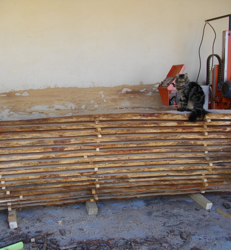 ruches en bois local