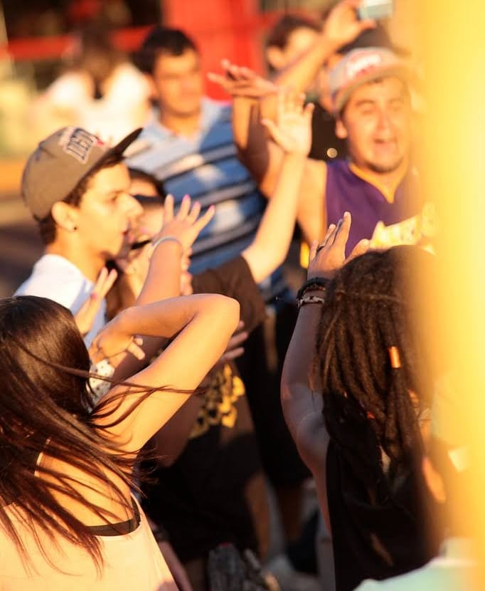 interação na praça da Usualdance JAM (na época Jam do Asfalto) durante o festival FLIV 2017 em Votuporanga
