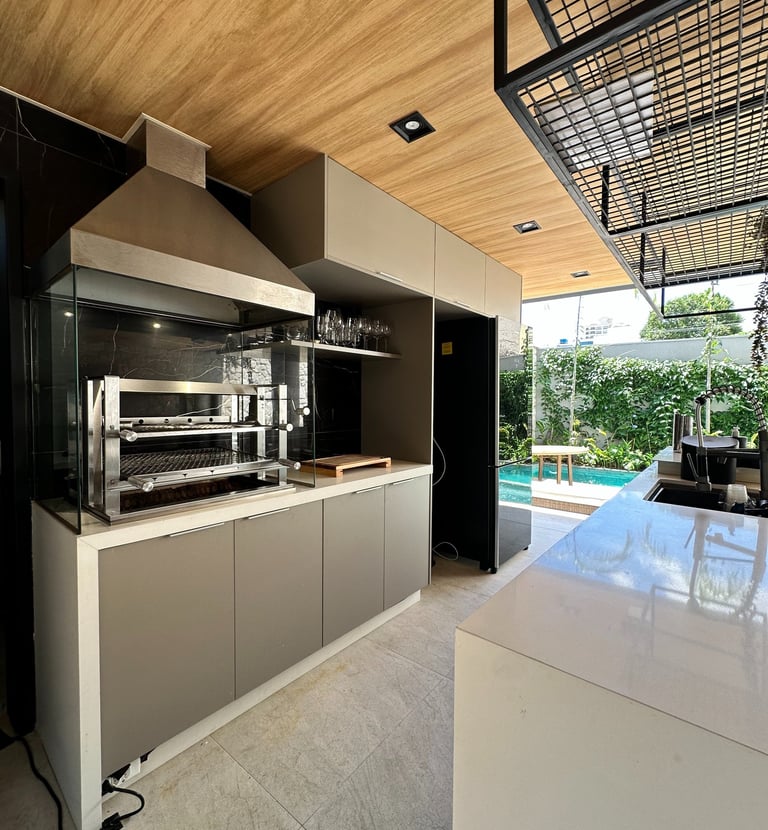 área gourmet de alta qualidade construído em São Paulo
