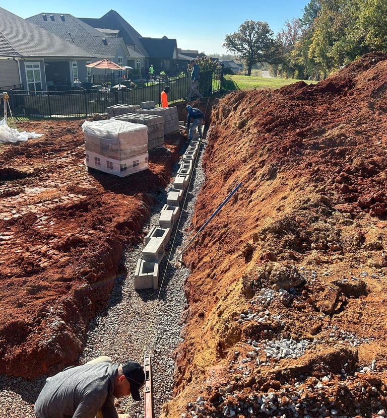 a man is working on a construction site