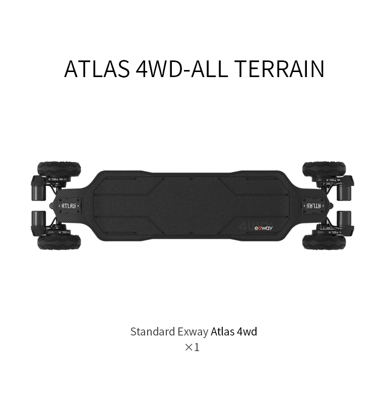 Exway Atlas Pro 4WD top view