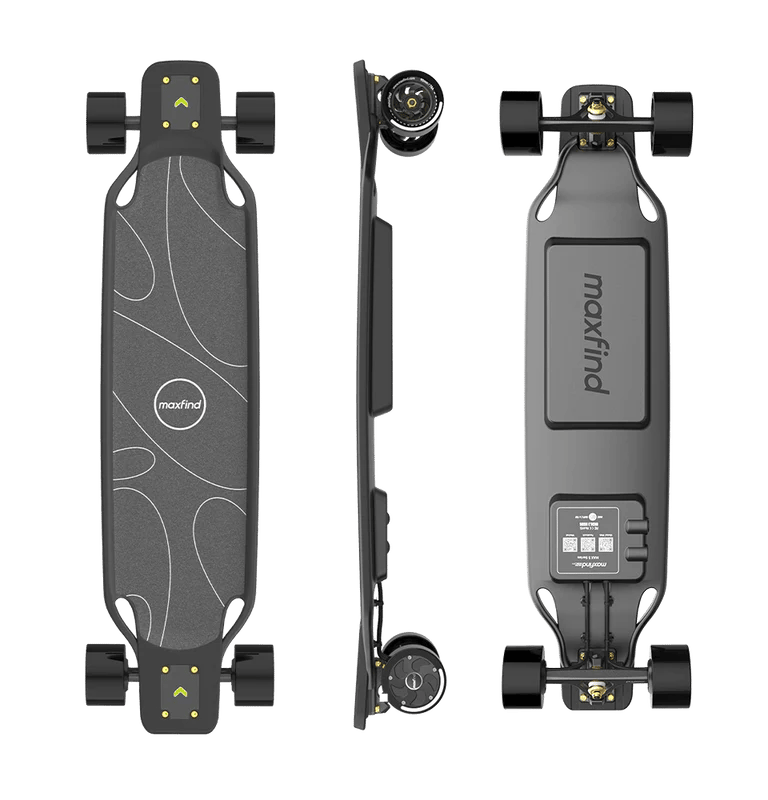 Maxfind MAX5 PRO top, side and bottom views
