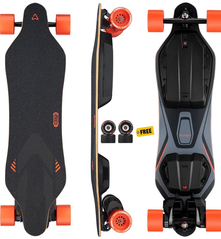 Meepo Voyager top, side and bottom views