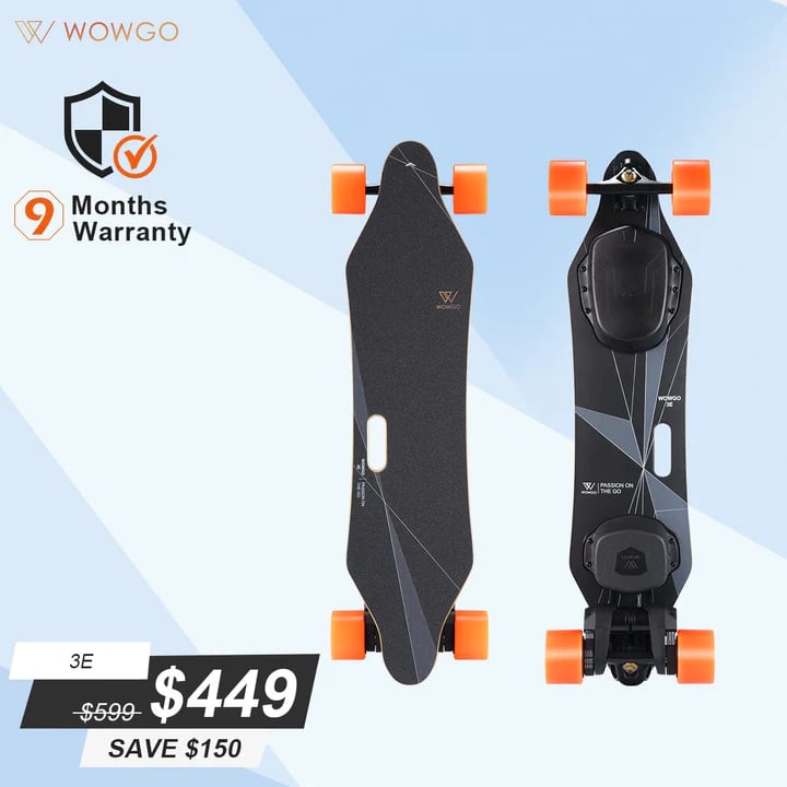 WowGo 3E top and bottom views plus offer price