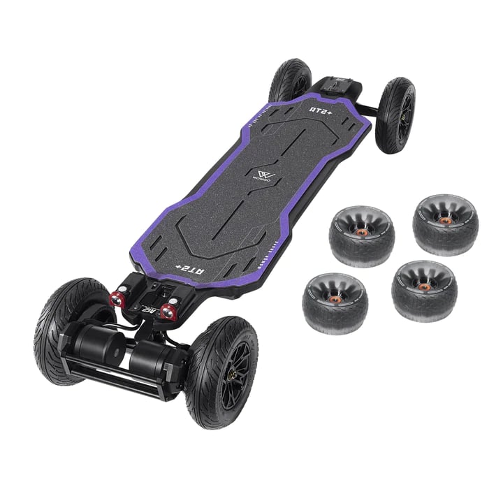 WowGo AT2 Plus top view and Cloudwheels