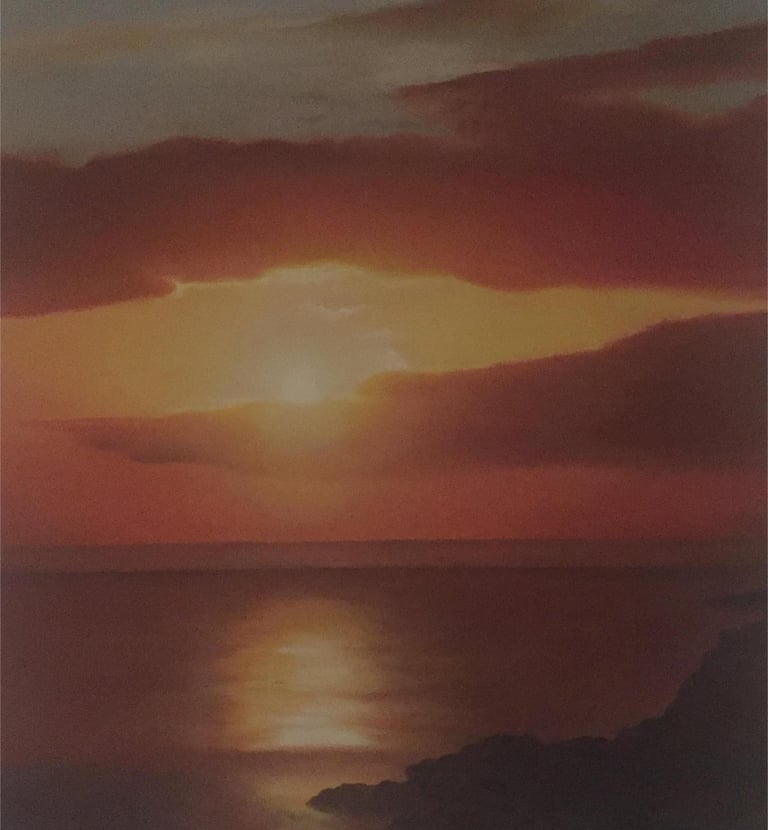 Sunburst Oil Painting by Helen Hughes