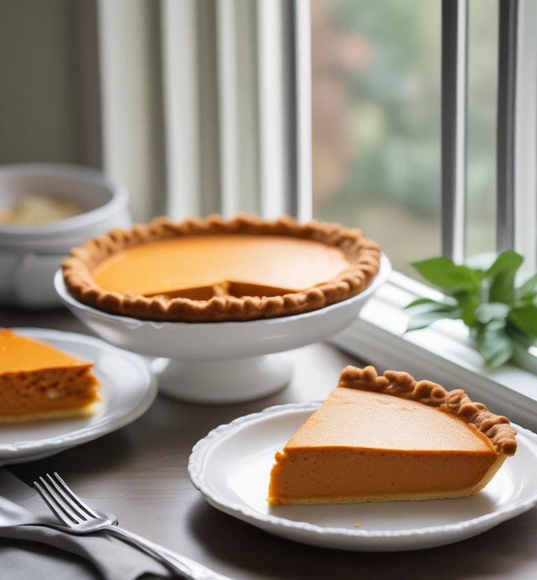 A warm apple pie fresh from the oven with a flaky, golden crust.