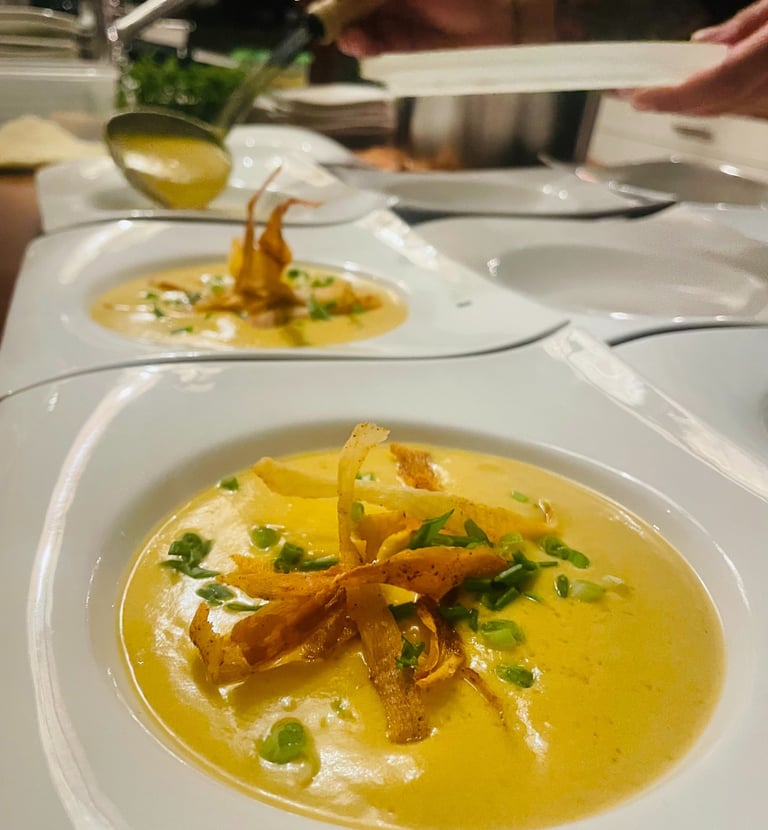 chef douglas soup private dinner