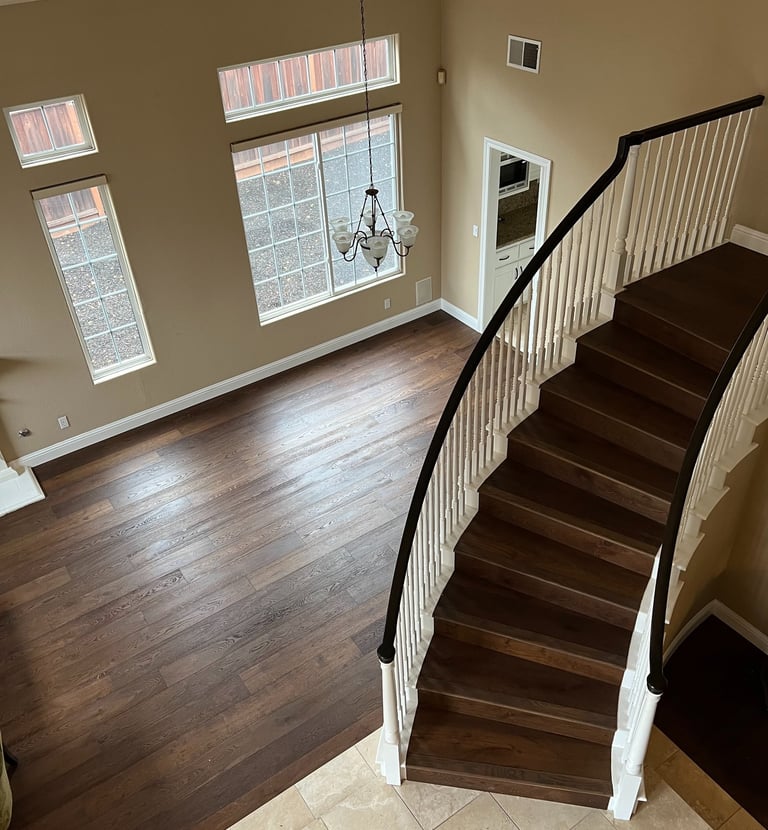engineering hardwood floors glued down.