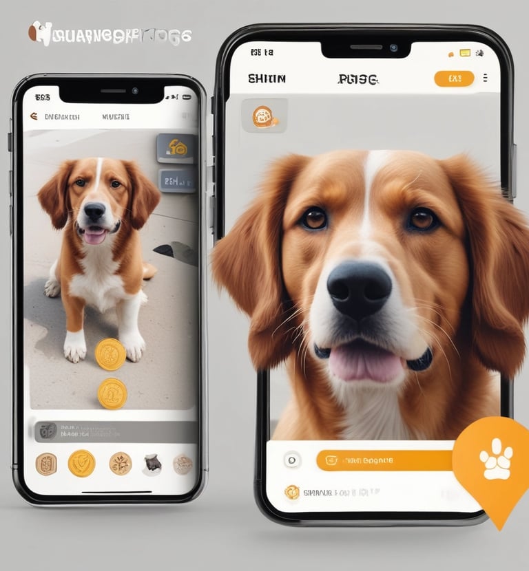 Woman and dog enjoy leisure time together.