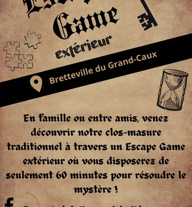 Flyers escape game de l'ecomusée de la pomme et du cidre