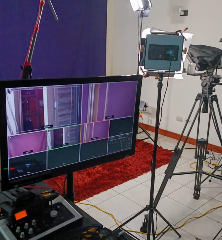 Estudio de producción de video para contenido de emprendimiento