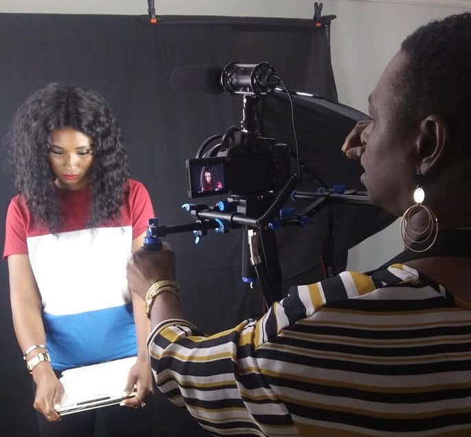 Tiffany Josie – entrepreneur in a video training production shoot with Exclusif Spark