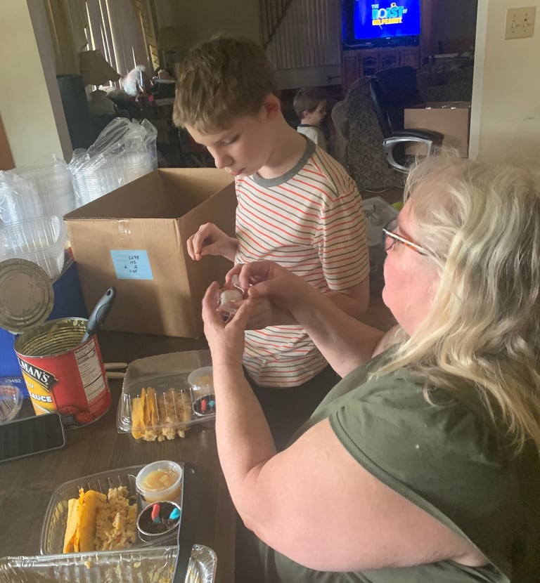 Preparing meals