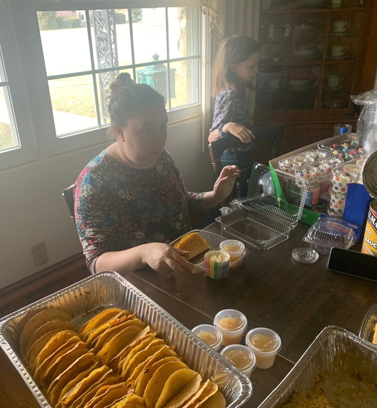 Preparing meals