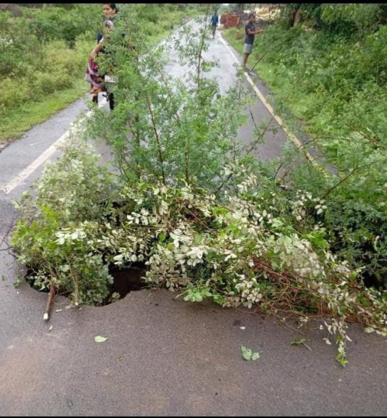 Broken road