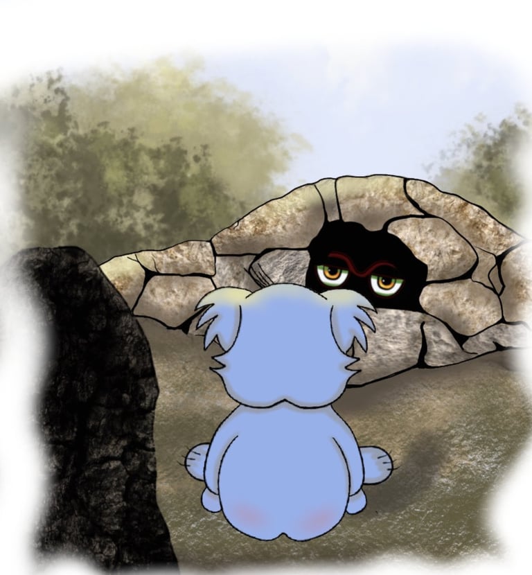 stranger danger from the bear rhymes book the little bear meets the voice in the cave