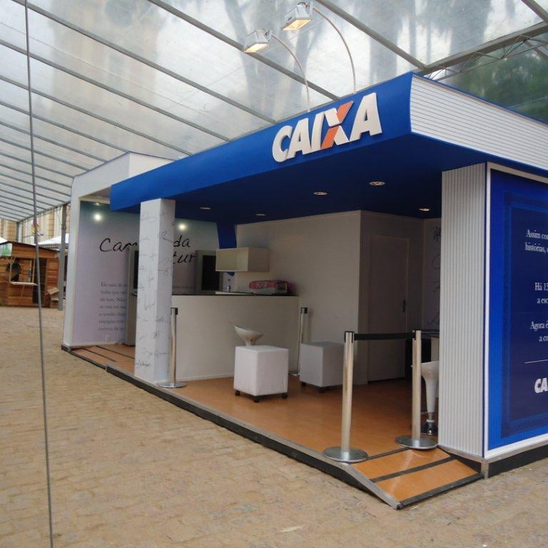 Projeto de Stand para feira do Livro da CEF - Caixa Econômica Federal em Porto Alegre, RS