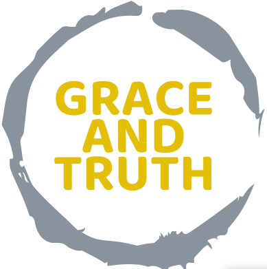 a circle of circles with the words grace and truth
