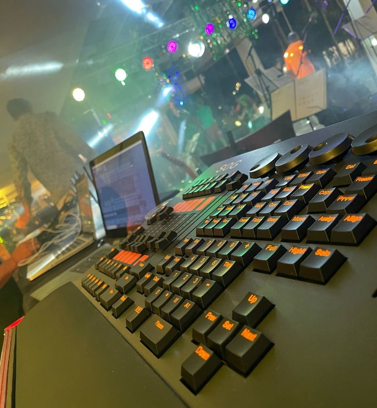 Luz para banda e palco