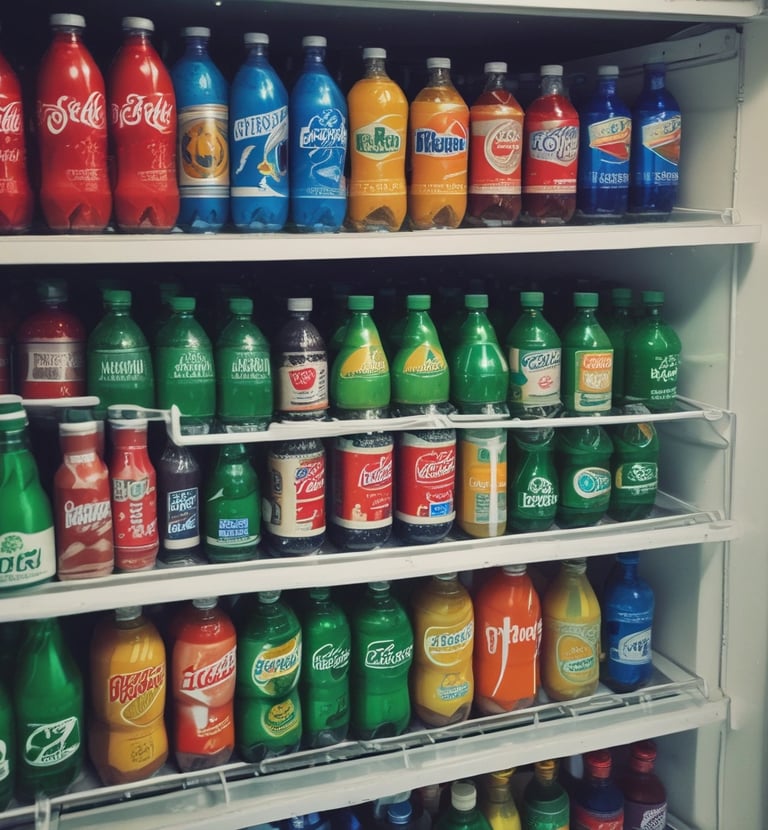 Bottles of authentic Sri Lankan beverages on a shelf.