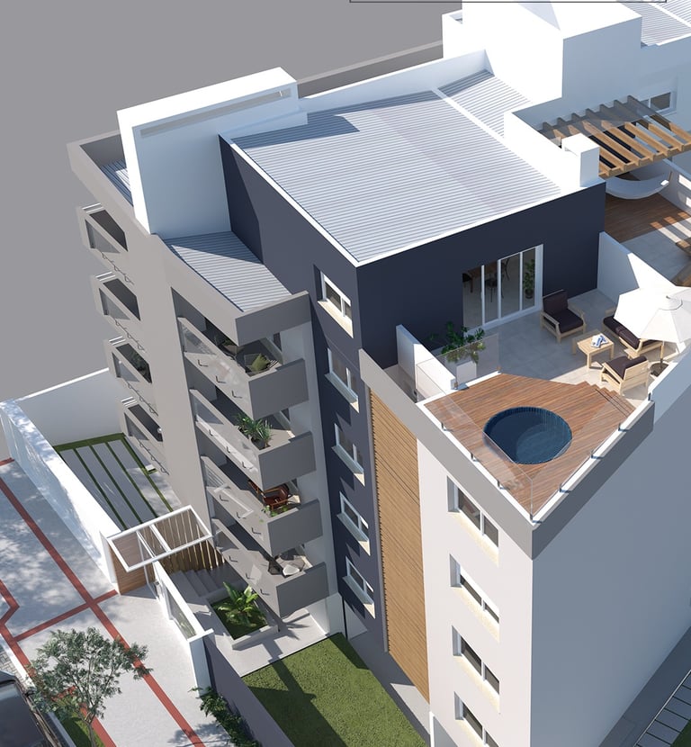 Prédio multifamiliar Fiori de Veneto na cidade de Pelotas. Construtora Valori Empreendimentos